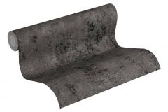 37425-6 cikkszámú tapéta,  As Creation New Walls tapéta katalógusából Beton,egyszínű,fekete,szürke,súrolható,vlies tapéta