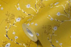 38739-2 cikkszámú tapéta,  As Creation Pint Walls tapéta katalógusából Virágmintás,sárga,szürke,gyengén mosható,vlies tapéta