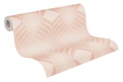 39532-5 cikkszámú tapéta,  As Creation Retro Chic tapéta katalógusából Geometriai mintás,retro,textil hatású,bézs-drapp,pink-rózsaszín,súrolható,vlies tapéta