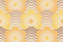 39539-5 cikkszámú tapéta,  As Creation Retro Chic tapéta katalógusából Retro,textil hatású,virágmintás,barna,bézs-drapp,narancs-terrakotta,sárga,súrolható,vlies tapéta