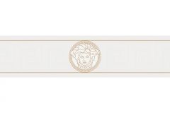 93522-3 cikkszámú tapéta,  As Creation Versace 3 tapéta katalógusából Barokk-klasszikus,különleges felületű,különleges motívumos,arany,fehér,súrolható,vlies bordűr