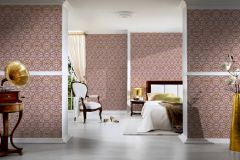 37049-6 cikkszámú tapéta,  As Creation Versace 4 tapéta katalógusából Barokk-klasszikus,geometriai mintás,különleges felületű,arany,ezüst,pink-rózsaszín,súrolható,vlies tapéta