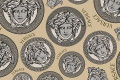 38611-4 cikkszámú tapéta,  As Creation Versace 5 tapéta katalógusából Barokk-klasszikus,feliratos-számos,különleges motívumos,arany,barna,ezüst,súrolható,vlies tapéta