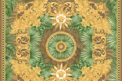 38703-3 cikkszámú tapéta,  As Creation Versace 5 tapéta katalógusából Barokk-klasszikus,természeti mintás,arany,barna,zöld,súrolható,vlies tapéta