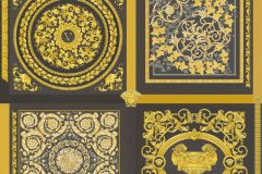 38704-3 cikkszámú tapéta,  As Creation Versace 5 tapéta katalógusából Barokk-klasszikus,arany,fekete,súrolható,vlies tapéta