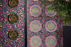 38705-1 cikkszámú tapéta,  As Creation Versace 5 tapéta katalógusából Barokk-klasszikus,fekete,lila,pink-rózsaszín,súrolható,vlies tapéta