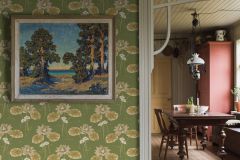 4167 cikkszámú tapéta,  Boras Alla Tiders Hus tapéta katalógusából Rajzolt,virágmintás,zöld,lemosható,vlies tapéta