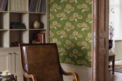 4167 cikkszámú tapéta,  Boras Alla Tiders Hus tapéta katalógusából Rajzolt,virágmintás,zöld,lemosható,vlies tapéta