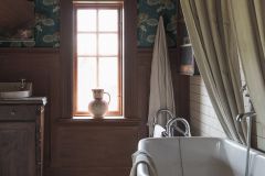 4168 cikkszámú tapéta,  Boras Alla Tiders Hus tapéta katalógusából Rajzolt,virágmintás,kék,narancs-terrakotta,lemosható,vlies tapéta