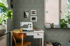 4187 cikkszámú tapéta,  Boras Alla Tiders Hus tapéta katalógusából Rajzolt,természeti mintás,bézs-drapp,kék,lemosható,vlies tapéta
