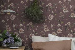 3591 cikkszámú tapéta,  Boras Cottage Garden tapéta katalógusából Virágmintás,pink-rózsaszín,piros-bordó,súrolható,vlies poszter, fotótapéta