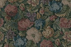 3595 cikkszámú tapéta,  Boras Cottage Garden tapéta katalógusából Virágmintás,kék,piros-bordó,zöld,súrolható,vlies poszter, fotótapéta