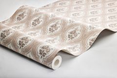 4260 cikkszámú tapéta,  Boras Dreamy Escape tapéta katalógusából Barokk-klasszikus,virágmintás,bézs-drapp,narancs-terrakotta,lemosható,vlies tapéta