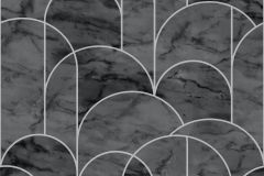8824 cikkszámú tapéta,  Boras Graphic World tapéta katalógusából Geometriai mintás,kőhatású-kőmintás,fekete,szürke,lemosható,vlies tapéta