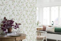 8852 cikkszámú tapéta,  Boras Marstrand 2 tapéta katalógusából Különleges felületű,természeti mintás,virágmintás,fehér,pink-rózsaszín,zöld,lemosható,vlies tapéta
