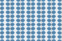 1752 cikkszámú tapéta,  Boras Scandinavian Designers II tapéta katalógusából Retro,természeti mintás,fehér,fekete,kék,lemosható,vlies tapéta