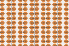 1754 cikkszámú tapéta,  Boras Scandinavian Designers II tapéta katalógusából Retro,természeti mintás,fehér,narancs-terrakotta,szürke,lemosható,vlies tapéta