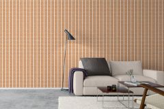 1754 cikkszámú tapéta,  Boras Scandinavian Designers II tapéta katalógusából Retro,természeti mintás,fehér,narancs-terrakotta,szürke,lemosható,vlies tapéta