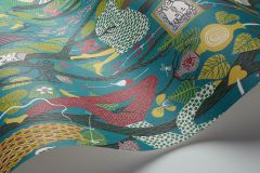 1756 cikkszámú tapéta,  Boras Scandinavian Designers II tapéta katalógusából Absztrakt,emberek-sztárok,különleges motívumos,rajzolt,retro,fehér,lila,pink-rózsaszín,sárga,szürke,zöld,lemosható,vlies tapéta