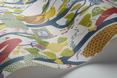 1757 cikkszámú tapéta,  Boras Scandinavian Designers II tapéta katalógusából Absztrakt,emberek-sztárok,különleges motívumos,rajzolt,retro,barna,fehér,kék,lila,szürke,zöld,lemosható,vlies tapéta