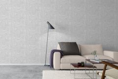 1762 cikkszámú tapéta,  Boras Scandinavian Designers II tapéta katalógusából Emberek-sztárok,különleges motívumos,rajzolt,retro,fehér,szürke,lemosható,vlies tapéta