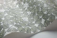 1769 cikkszámú tapéta,  Boras Scandinavian Designers II tapéta katalógusából Rajzolt,retro,textil hatású,fehér,fekete,lemosható,vlies tapéta