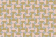 1775 cikkszámú tapéta,  Boras Scandinavian Designers II tapéta katalógusából Absztrakt,geometriai mintás,pöttyös,retro,arany,pink-rózsaszín,szürke,lemosható,vlies tapéta