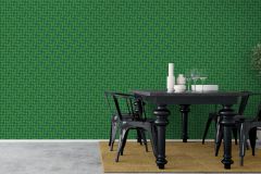 1777 cikkszámú tapéta,  Boras Scandinavian Designers II tapéta katalógusából Absztrakt,geometriai mintás,pöttyös,retro,türkiz,zöld,lemosható,vlies tapéta