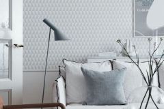 1778 cikkszámú tapéta,  Boras Scandinavian Designers II tapéta katalógusából Absztrakt,geometriai mintás,retro,fehér,szürke,lemosható,vlies tapéta