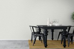 1779 cikkszámú tapéta,  Boras Scandinavian Designers II tapéta katalógusából Retro,absztrakt,geometriai mintás,fehér,szürke,lemosható,vlies tapéta