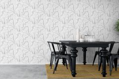 1786 cikkszámú tapéta,  Boras Scandinavian Designers II tapéta katalógusából Rajzolt,retro,természeti mintás,fehér,szürke,lemosható,vlies tapéta