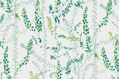 1787 cikkszámú tapéta,  Boras Scandinavian Designers II tapéta katalógusából Rajzolt,retro,természeti mintás,fehér,sárga,zöld,lemosható,vlies tapéta