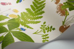 1788 cikkszámú tapéta,  Boras Scandinavian Designers II tapéta katalógusából állatok,rajzolt,retro,természeti mintás,barna,fehér,kék,lila,sárga,zöld,lemosható,vlies tapéta
