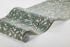 1956 cikkszámú tapéta,  Boras Scandinavian Designers III tapéta katalógusából Természeti mintás,zöld,lemosható,vlies panel, fotótapéta