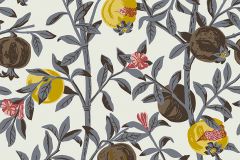 1959 cikkszámú tapéta,  Boras Scandinavian Designers III tapéta katalógusából Virágmintás,sárga,szürke,lemosható,vlies tapéta