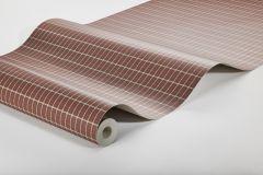 1969 cikkszámú tapéta,  Boras Scandinavian Designers III tapéta katalógusából Geometriai mintás,narancs-terrakotta,lemosható,vlies tapéta
