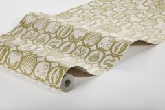 1972 cikkszámú tapéta,  Boras Scandinavian Designers III tapéta katalógusából Természeti mintás,sárga,lemosható,vlies tapéta