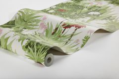 1982 cikkszámú tapéta,  Boras Scandinavian Designers III tapéta katalógusából Természeti mintás,vajszín,zöld,lemosható,vlies tapéta