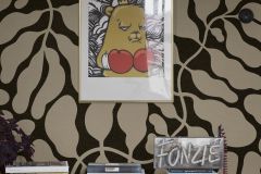 2077 cikkszámú tapéta,  Boras Swedisch Designers tapéta katalógusából Absztrakt,bézs-drapp,fekete,lemosható,vlies panel, fotótapéta