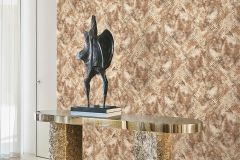 RC21051 cikkszámú tapéta,  Emiliana Parati Roberto Cavalli 9 tapéta katalógusából Különleges motívumos,barna,bézs-drapp,lemosható,vlies tapéta