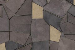 10445-37 cikkszámú tapéta,  Erismann Elle 4 tapéta katalógusából 3d hatású,beton,geometriai mintás,kőhatású-kőmintás,arany,barna,szürke,lemosható,vlies tapéta