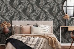 10221-15 cikkszámú tapéta,  Erismann Fashion for Walls 3 tapéta katalógusából Természeti mintás,ezüst,szürke,lemosható,vlies tapéta