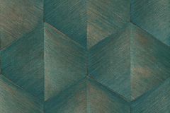 10370-19 cikkszámú tapéta,  Erismann Fashion for Walls 4 tapéta katalógusából 3d hatású,geometriai mintás,metál-fényes,arany,türkiz,lemosható,vlies tapéta
