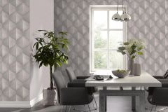 10370-38 cikkszámú tapéta,  Erismann Fashion for Walls 4 tapéta katalógusából 3d hatású,geometriai mintás,metál-fényes,lila,szürke,lemosható,vlies tapéta