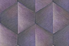 10370-45 cikkszámú tapéta,  Erismann Fashion for Walls 4 tapéta katalógusából 3d hatású,geometriai mintás,metál-fényes,arany,lila,lemosható,vlies tapéta