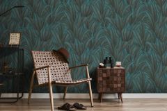 10371-19 cikkszámú tapéta,  Erismann Fashion for Walls 4 tapéta katalógusából Metál-fényes,természeti mintás,zöld,lemosható,vlies tapéta
