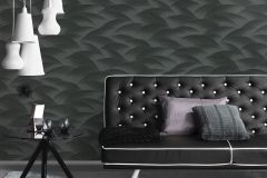 10372-15 cikkszámú tapéta,  Erismann Fashion for Walls 4 tapéta katalógusából Absztrakt,metál-fényes,fekete,lemosható,vlies tapéta