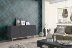 10374-18 cikkszámú tapéta,  Erismann Fashion for Walls 4 tapéta katalógusából 3d hatású,metál-fényes,zöld,lemosható,vlies tapéta