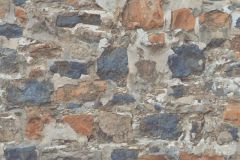 10092-04 cikkszámú tapéta,  Erismann Instawalls 2 tapéta katalógusából Kőhatású-kőmintás,kék,narancs-terrakotta,súrolható,vlies tapéta