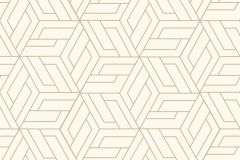A67301 cikkszámú tapéta,  Grandeco Omura tapéta katalógusából Geometriai mintás,arany,fehér,lemosható,vlies tapéta